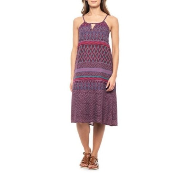 Prana Dresses & Skirts - Prana Women's Black Cherry Laurel Nari Tribal Pattern Dress Size X-Small 1533